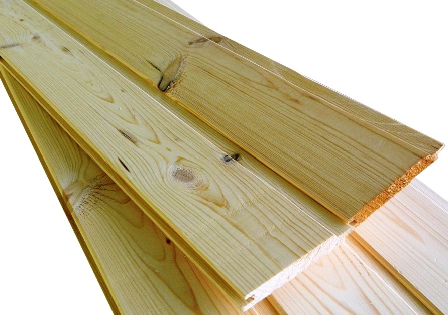 Вагонка деревянная сорт «А-Люкс» сосна 90x1800 мм. x 10шт. (1,62кв.м.)