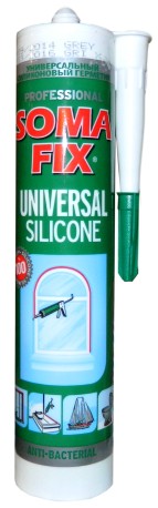 Герметик силиконовый универсальный Soma Fix (серый) 310 ml.