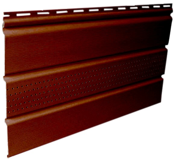 Софит панель коричневая с перфорацией Т-20 - 0,7м² - «Соффит»