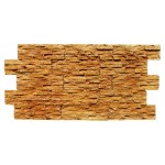 Гипсовая декоративная плитка «Соломка» коричневая 1м² - фото 1