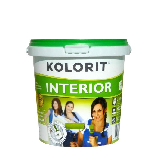 Краска воднодисперсионная KOLORIT INTERIOR 1л.