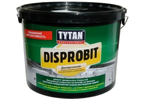 Битумно–каучуковая дисперсионная мастика Disprobit TYTAN 5кг.