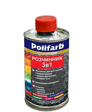 Растворитель универсальный Polifarb 3в1 (0,4кг.)