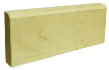 Бордюр для тротуарной плитки №1 желтый (500x200x45мм.)