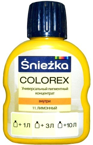 Sniezka Colorex Краситель №11 Лимонный 100 мл.