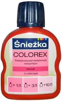 Sniezka Colorex Краситель №23 Красный 100 мл.