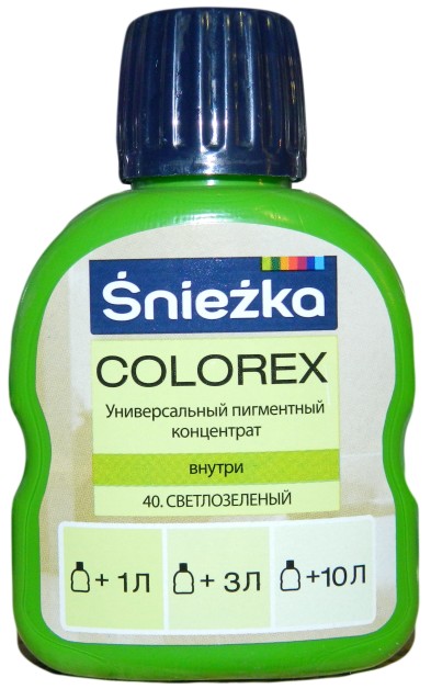 Sniezka Colorex Краситель №40 Светло-зеленый 100 мл.