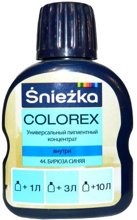 Sniezka Colorex Краситель №44 Синяя бирюза 100 мл.