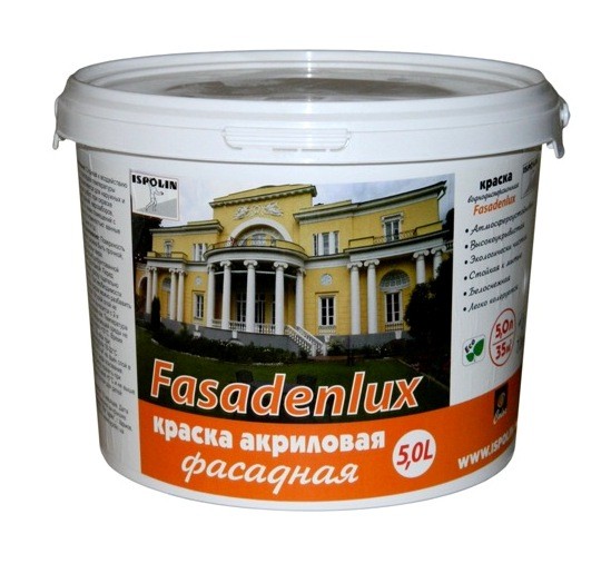 Краска акриловая Фасадная «Ispolin» FasadenLux 5 л.