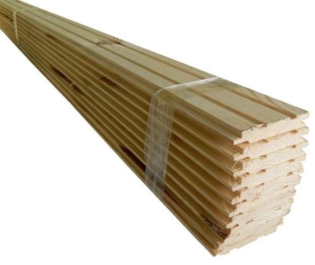 Вагонка деревянная «Стандарт» сосна 80x2200мм. x 10шт. (1,76кв.м.) - фото 2