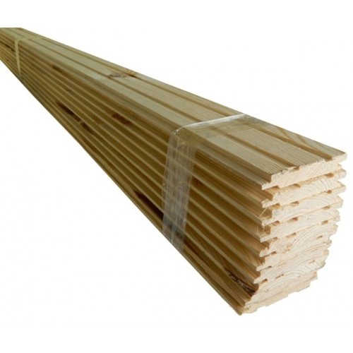 Вагонка деревянная «Стандарт» сосна 80x2200мм. x 10шт. (1,76кв.м.) - фото 2