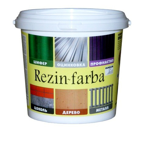 Резиновая краска «Ispolin» Rezin-Farba (тёмно-коричневая) 1 л.