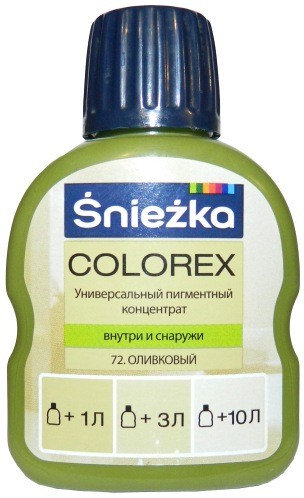 Sniezka Colorex Краситель №72 Оливковый 100 мл.