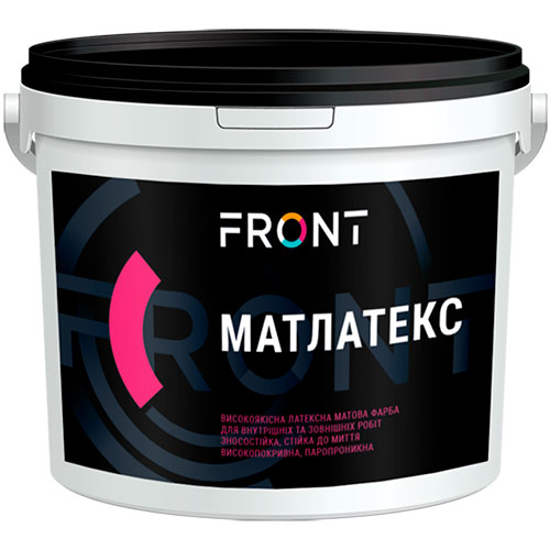 Краска латексная интерьерная FRONT «Матлатекс» 12 кг.