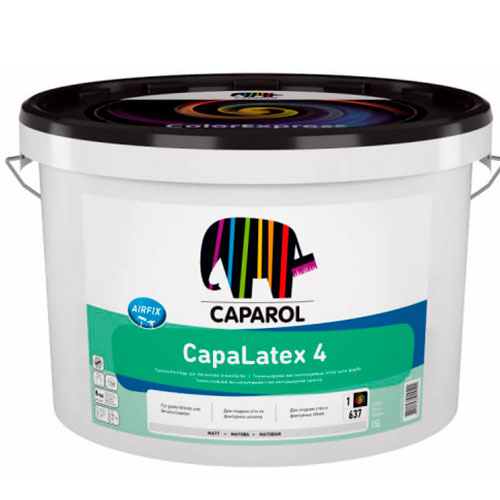 Краска интерьерная CAPAROL CapaLatex 4 (B1) стойкая к мытью 10 л.
