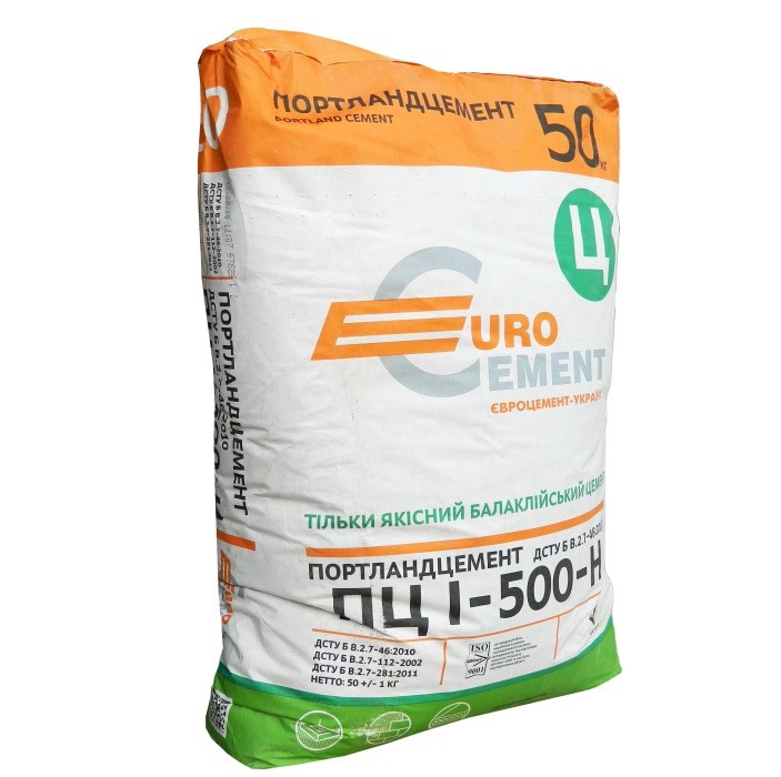 Цемент Euro Cement ПЦ-I/-м-500 (50кг.)