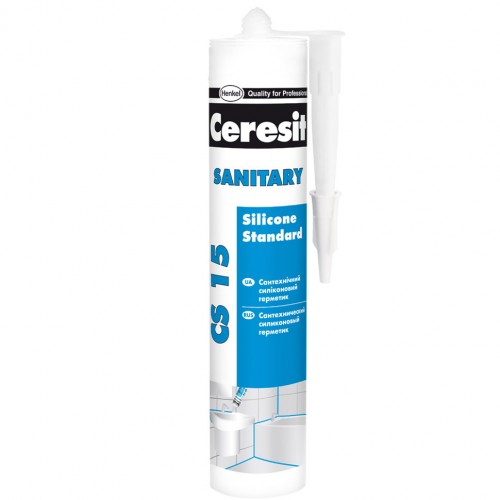Герметик санитарный SANITARY Silicone Standard CS 15 Ceresit™ (белый) 280ml.