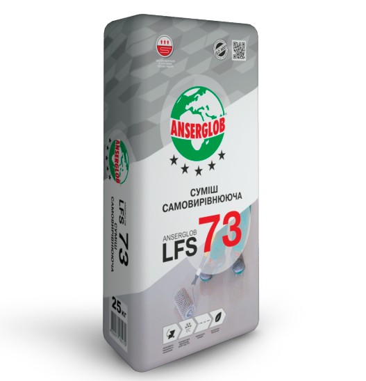 Смесь самовыравнивающаяся ANSERGLOB LFS-73 (3-100 мм) 23кг.