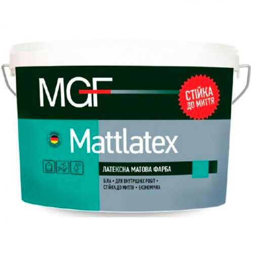 Краска MGF Mattlatex M100 (водоэмульсионная латексная) 14 кг.