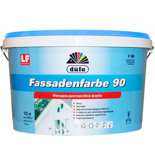 Краска DÜFA (Дюфа) Fassadenfarbe F90 (Фасадэнфарбэ) 14 кг.