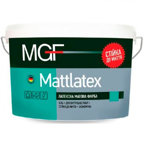 Краска MGF Mattlatex M100 (водоэмульсионная латексная) 7 кг.