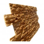 Гипсовая декоративная плитка «Соломка» коричневая 1м² - фото 2