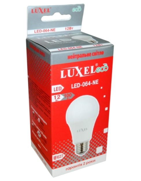 Светодиодная лампочка 064-N - LED 12Вт (120Вт) 220v Е27 LUXEL