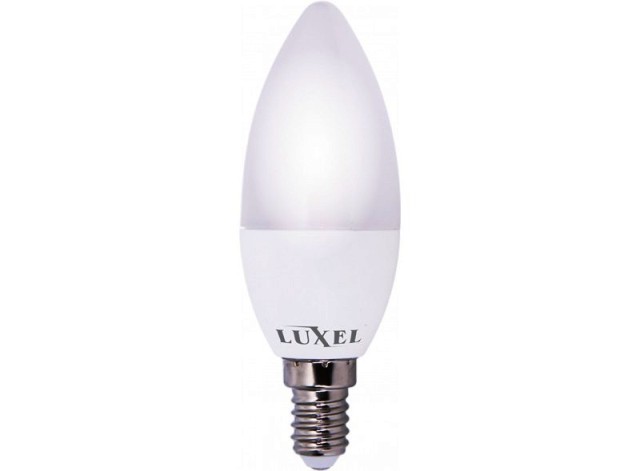 Светодиодная лампочка 045-NE - LED 6Вт (50Вт) 220v Е14 (свеча) LUXEL - фото 1