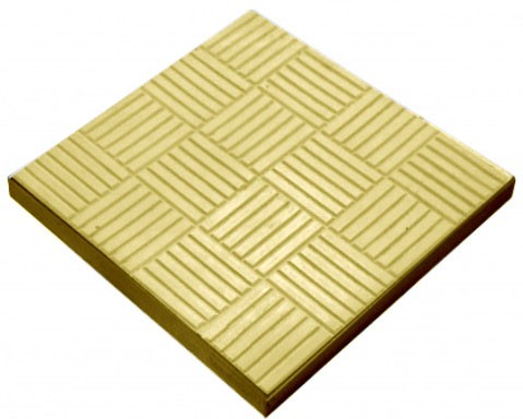 Тротуарная плитка «Шоколадка» 300x300x30мм. желтая
