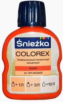 Sniezka Colorex Краситель №20 Персиковый 100 мл.