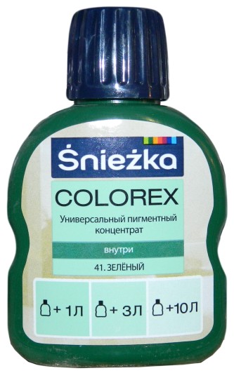 Sniezka Colorex Краситель №41 Зеленый 100 мл.