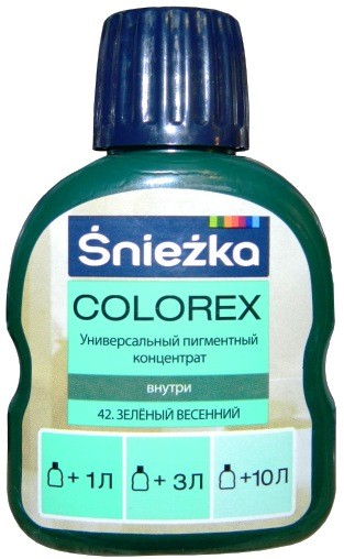 Sniezka Colorex Краситель №42 Весенний-зеленый 100 мл.