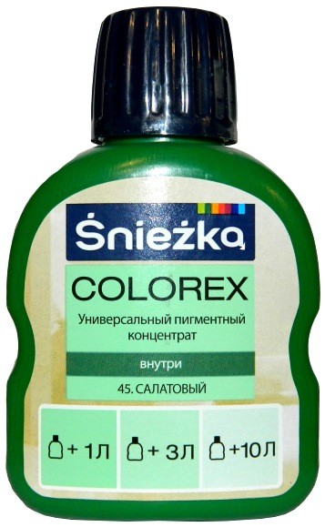 Sniezka Colorex Краситель №45 Салатовый 100 мл.