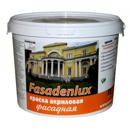 Краска акриловая Фасадная «Ispolin» FasadenLux 10 л.