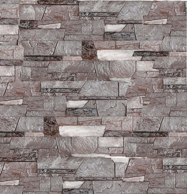 Гипсовая декоративная плитка «Доломит 03» коричневый 1м²
