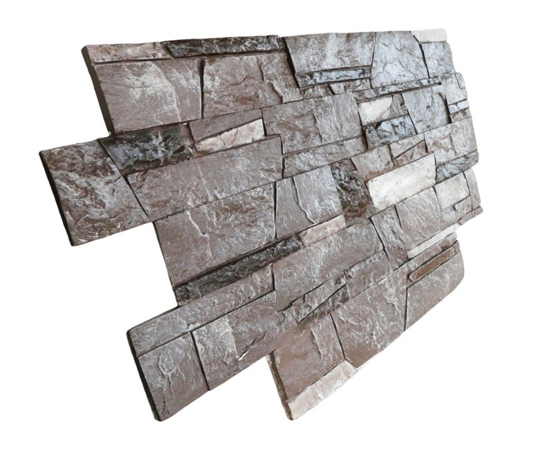 Гипсовая декоративная плитка «Доломит 03» коричневый 1м² - фото 2