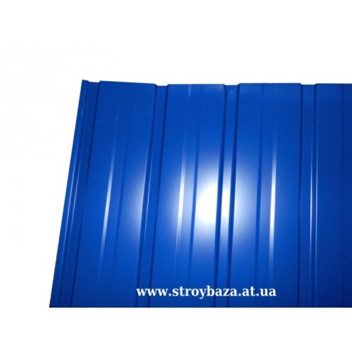 Профлист С-10 RAL 5005 (синий) 950x1700x0,3мм. - фото 1