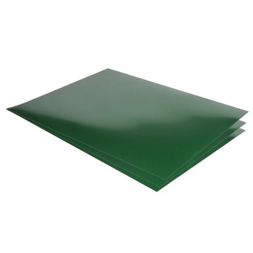 Лист гладкий зеленый (RAL 6005) 1250x2000x0,4 мм.