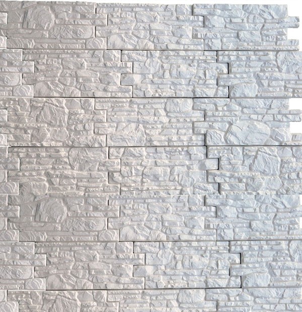 Декоративная гипсовая плитка «Бастион» белый (под покраску) 1м²