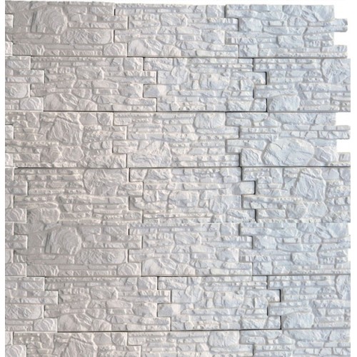 Декоративная гипсовая плитка «Бастион» белый (под покраску) 1м²