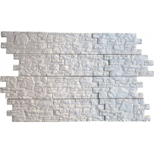 Декоративная гипсовая плитка «Бастион» белый (под покраску) 1м² - фото 1
