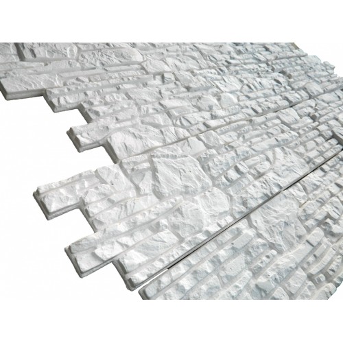 Декоративная гипсовая плитка «Бастион» белый (под покраску) 1м² - фото 2