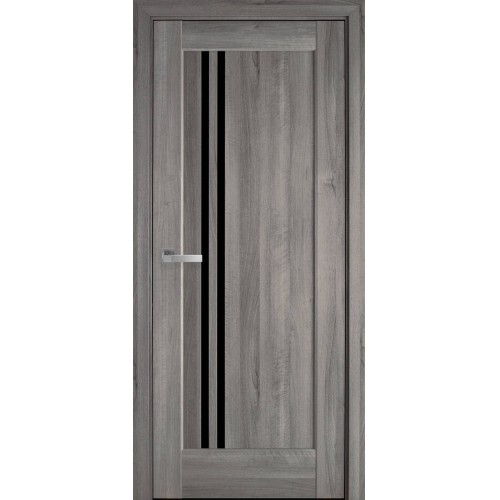 Дверное полотно «Делла» с черным стеклом - фото 3