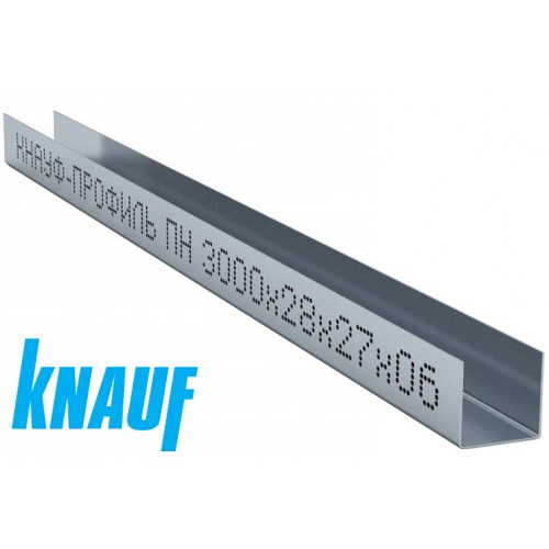 Профиль усиленный KNAUF UD-27x28x3000x0,6мм.