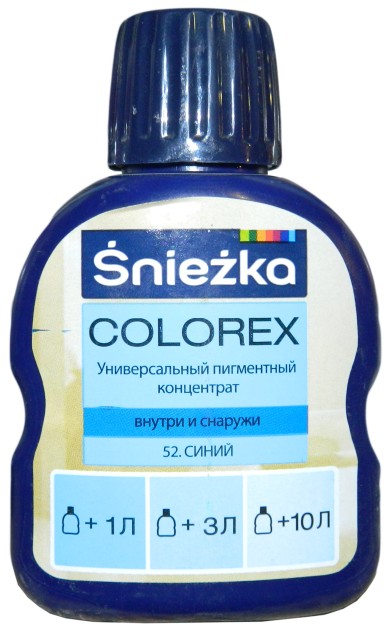Sniezka Colorex Краситель №52 Синий 100 мл.