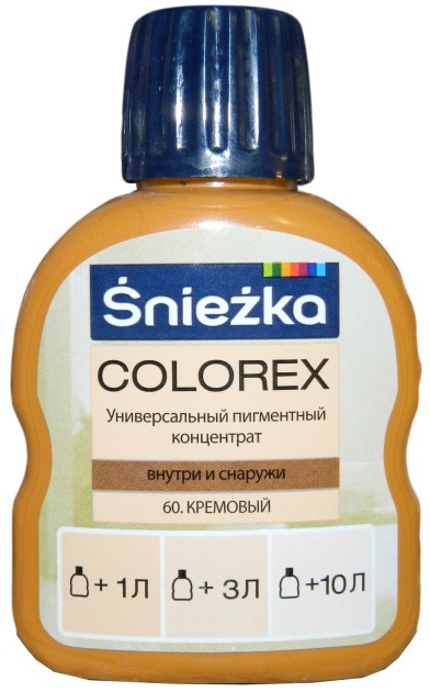 Sniezka Colorex Краситель №60 Кремовый 100 мл.