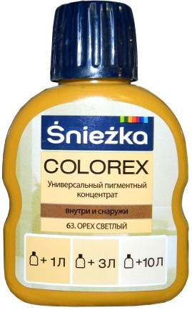 Sniezka Colorex Краситель №63 Светлый орех 100 мл.