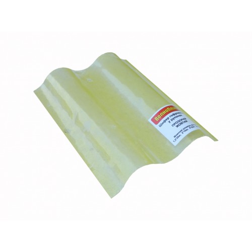 Шифер желтый прозрачный «Волнопласт» 1,5x20м. (30м²) - фото 4