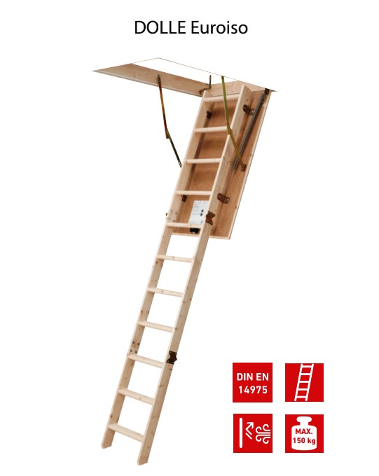 Чердачная лестница Dolle EUROISO 120x60см. (22365 PL) - фото 1