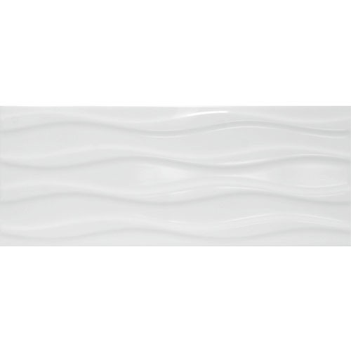 Плитка Элегия 7С Керамин (белая глянцевая) 200x500мм.
